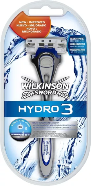 Pack Rasoir WILKINSON Hydro 3 + 1 Recharge de lame H2o Genre Gillette Fusion 5*