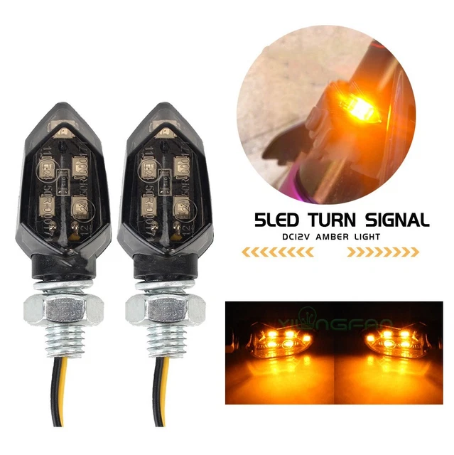 KIMISS Relè lampeggiante a 2 poli, 12 V, indicatore di direzione a LED, relè lampeggiante, controllo della frequenza lampeggiante=centrale clignotant moto universelle shaft