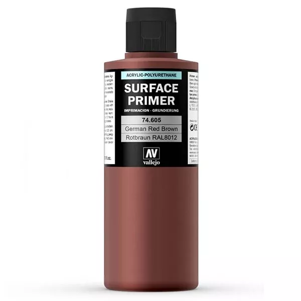 (7,23€/100ml) Vallejo Surface Primer German Red Brown - RAL8012 200ml Flasche