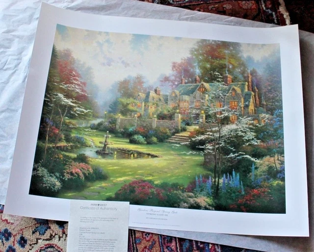 Gardens Beyond Spring Gate By Thomas Kinkade Thomas K vrogue.co