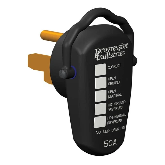 Progressive Industries 50 Amp RV Receptacle Tester RRT-50