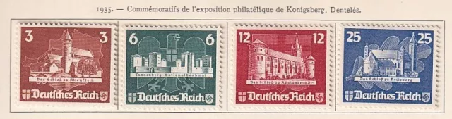 German Reich 1935 Collection of 4 stamps / HIGH VALUE!