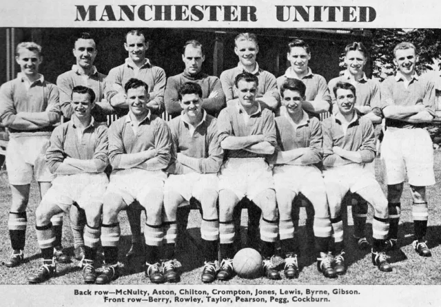 Man Utd Football Team Photo>1953-54 Season