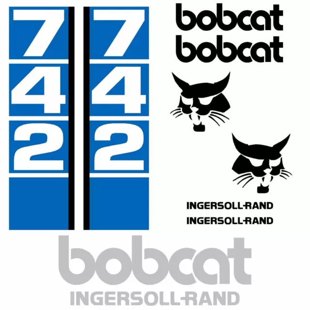 Bobcat 742 DECALS Stickers Skid Steer loader New Repro decal Kit