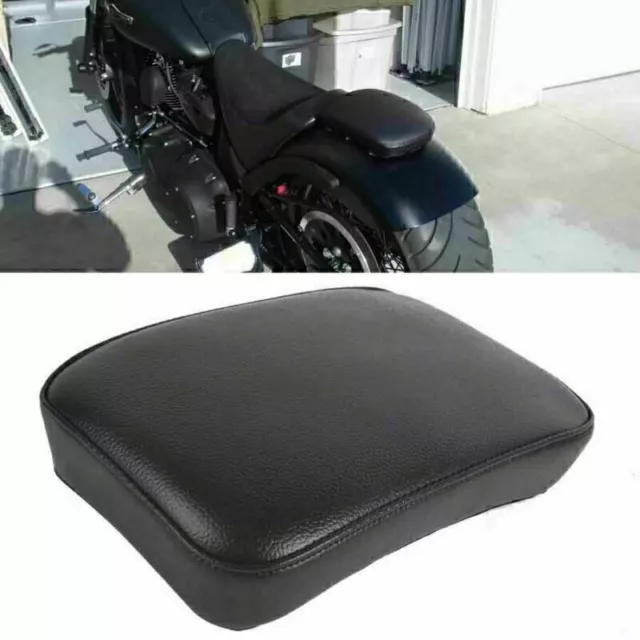 Schwarz für HARLEY Sitz Motorrad 6 Sitzpad CHOPPER Davidson Saugnapf Sozius L9E9