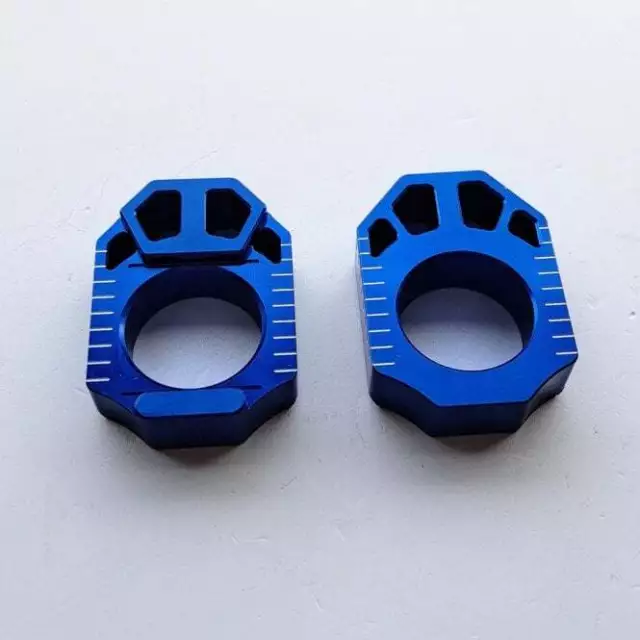 Zeta - Axle Blocks - YZF250 09-11, YZF450 09 / Blue