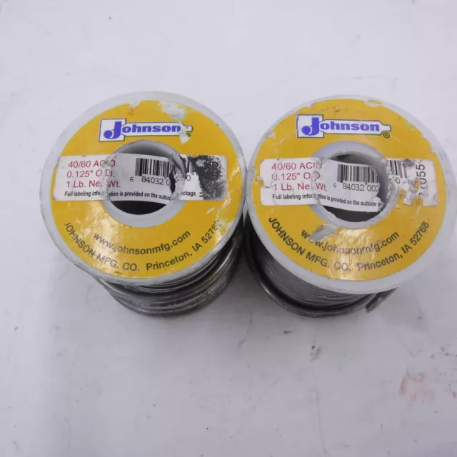 2 1LB VINTAGE Spools Bow .100 Acid and Standard NYS .125 NOS Rosin