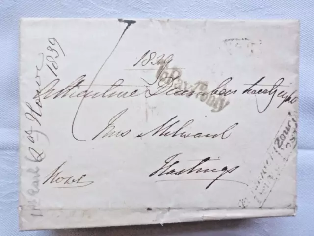 1st Earl Howe, Richard Curzon-Howe, Signed Letter Cover 1839