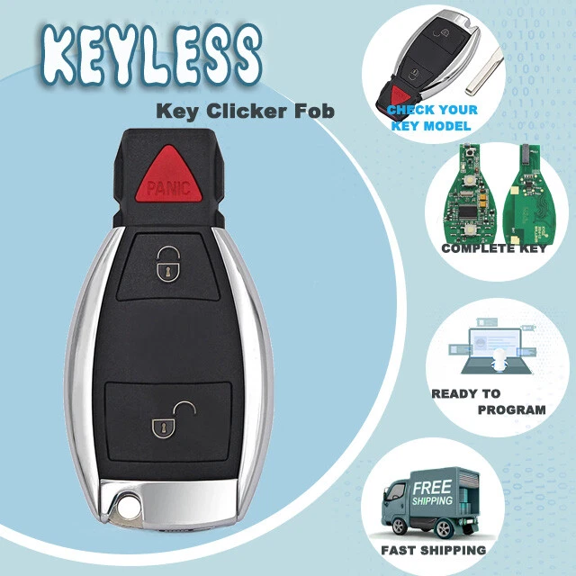 3 Button Smart Remote Key 315MHz for Mercedes-Benz BGA W203 W169 W204 W209 W211