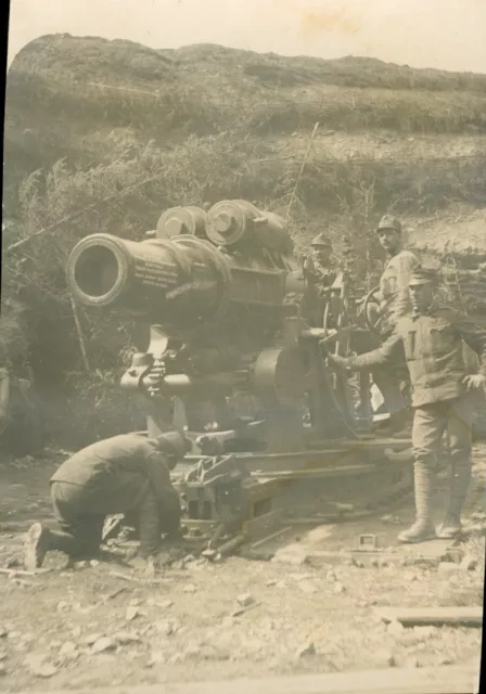 K.u.K Truppen mit 30,5cm Mörser – Rumänien / Bukowina 1917 – Detailfoto 1.WK