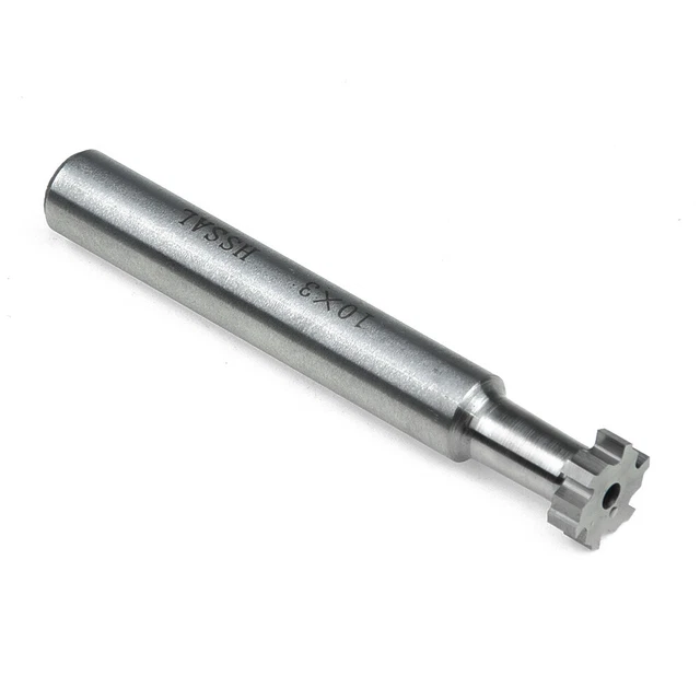 T-Slot Coupeur Diamètre 10x3mm HSS Barre Fraise à Queue Fraise Utile