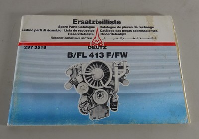 DEUTZ Listello di Ricambio Deutz Motore Diesel Raffreddato ad Aria Stand 09/1964 