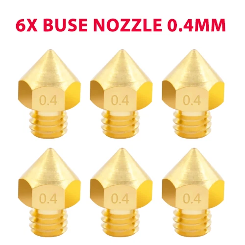 20 Buses Laiton 0.4mm + Accessoires Nettoyage Pour Imprimante 3D MK8 Ender 3 CR-10 - Kit Complet