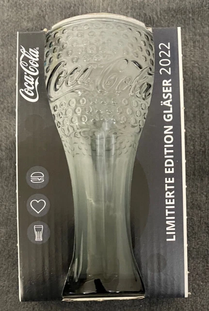 Mc Donalds Coca Cola Glas 2022 "Glas Schwarz" Limitierte Edition - NEU