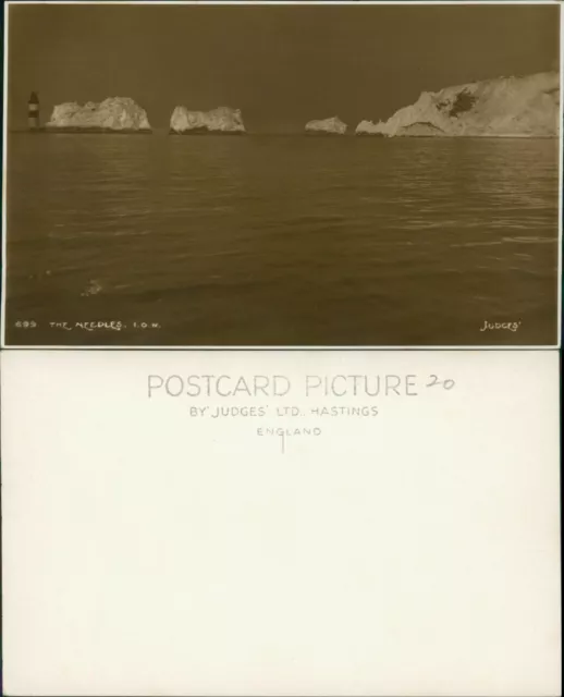 IOW Isle of Wight Needles Judges Real Photo RP 699