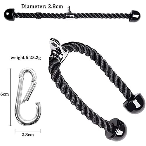 Corde De Traction Triceps Triceps Push Pull Bas Corde Cordon CâBle De Corde à... 2