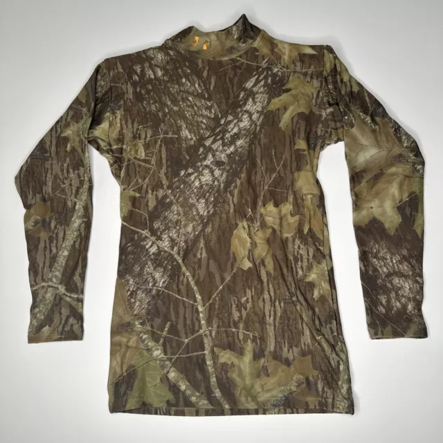 Men's Under Armour  Mossy Oak Camo Mock Neck LS Compression Shirt L