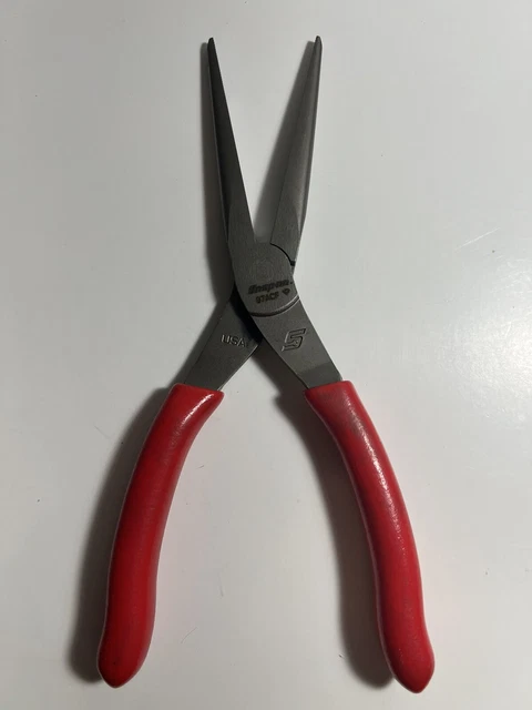 Snap On 97ACF  9" Long Talon Grip Soft Grip Needle Nose Pliers USA