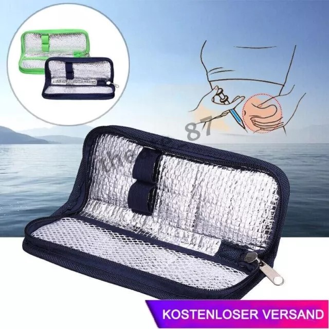 Tragbar Insulin kühltasche Diabetiker Tasche Wasserdicht für Diabetikerzubehör