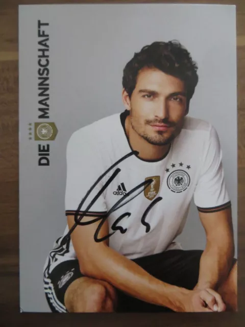 Handsignierte AK Autogrammkarte *MATS HUMMELS* Deutschland DFB EM 2016