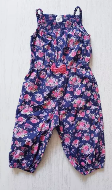 H&M süßer BABY Sommer JUMPSUIT Overall SPIELER Strampler 80 BAUMWOLLE Träger TOP