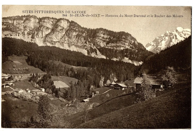 CPA 74 Haute-Savoie Saint-Jean-de-Sixt hamlet of Mont Duroud Rocher des Mézers