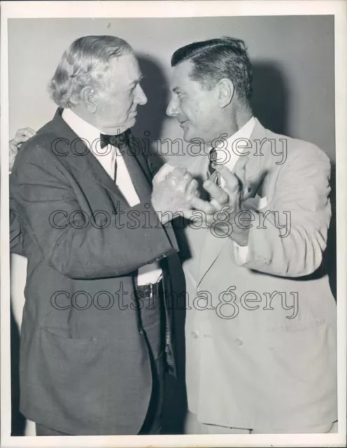 1944 US Senators Tom Connally TX & Burnet Maybank SC Face Off Press Photo