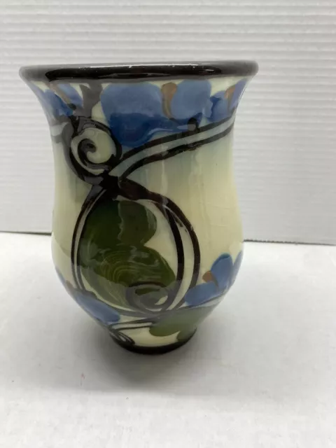 VTG Danico Glazed Stoneware Vase Imprint Signed & Made in Denmark..