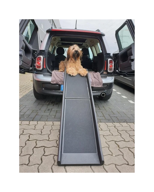 Auto Hunderampe klappbar, Kunststoff, Anti-Rutsch, 155 x 40 cm, max 90 kg 400280