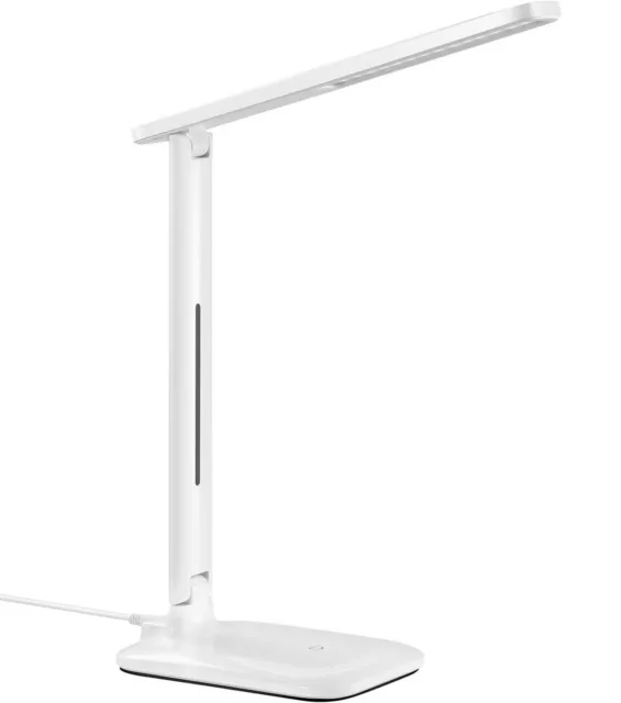LED Lampe Bureau Contrôle Tactile Pliable Chevet Table à Variation Étude Clair