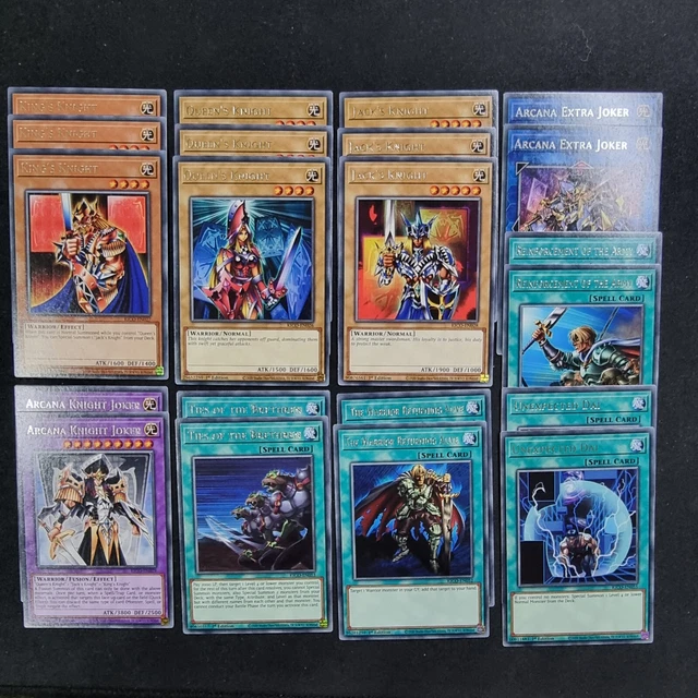 Jokers Knights Core - Jacks Queens Kings, Arcana Triumph Extra Joker - Yugioh