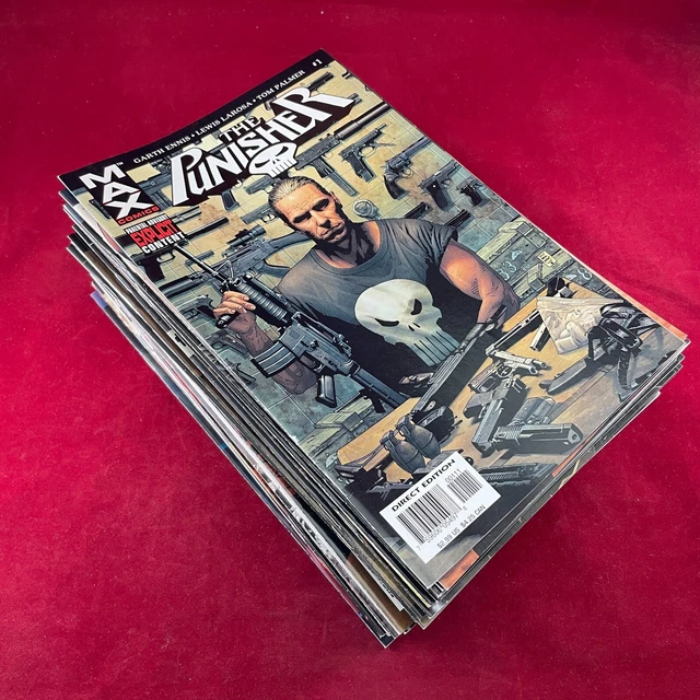 PUNISHER MAX Lot of 61 #1-75 Range, GARTH ENNIS Marvel Comics + Annual #1🦝