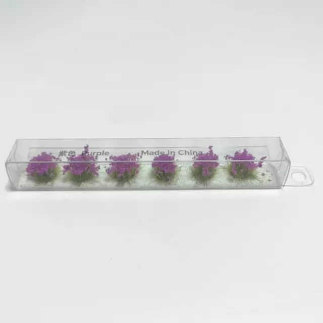 2x Grass Tufts Model, Miniature Flower Tufts, Railway Artificial Grass, for
