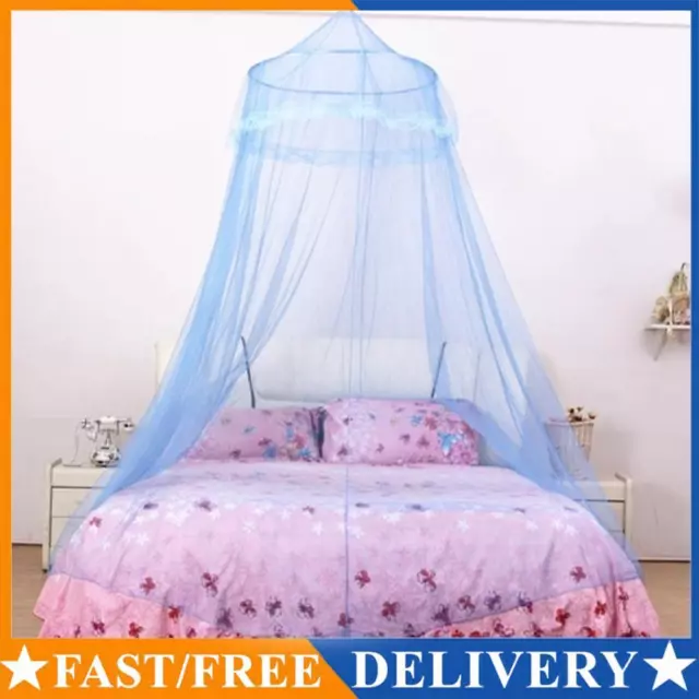 Children Bed Canopy Hanging Mosquito Net Princess Dome Bed Tent (Blue) AU