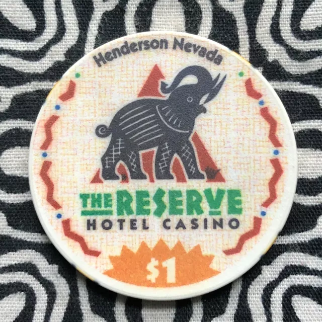 The Reserve Hotel $1 Henderson, Nevada Poker Gaming Casino Chip