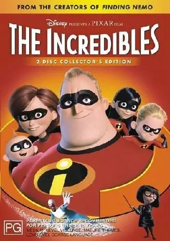 The Incredibles DVD (Region 2, 2 Disc Set, 2005) FREE POST