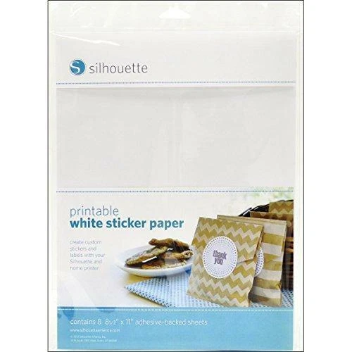 SILHOUETTE PRINTABLE WHITE Sticker Paper 8 5 X11 8 Count 10 99 SILHOUETTE PRINTABLE WHITE Sticker Paper 8 5 X11 8 Count 10 99