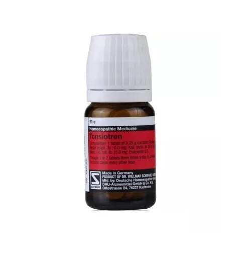 Willmar Schwabe Germany Homeopathy Tonsiotren (20gm Tablets)