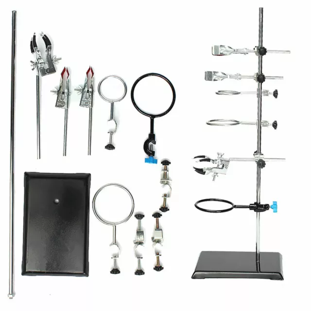 60CM Laboratory Stands Support + Lab Clamp Flask Clamp Condenser Clamp Holder 🔥