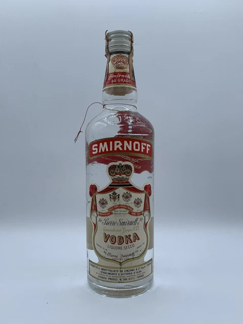 Pierre Smirnoff Cinzano Vodka Liquore Secco 75cl 40% Vol.