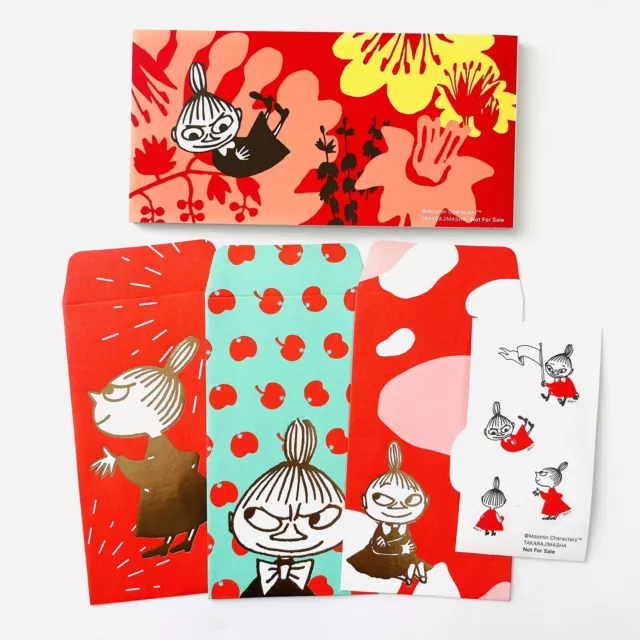 Moomin Mumin Little My Stationery set Writing paper Small Envelope Sticker Japan