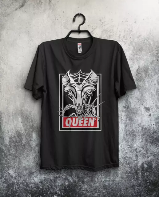 Obey Queen Men's T-shirt  Alien xenomorph  Obey Shepard Fairey Urban Skate