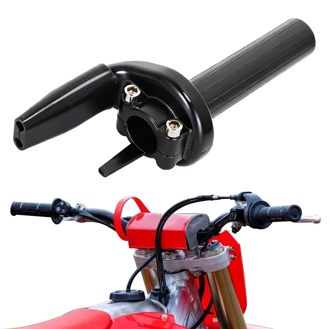 Dirt Bike Throttle Tube Handle Twister For CRF250R 04-14 CRF450R 02-14 Black