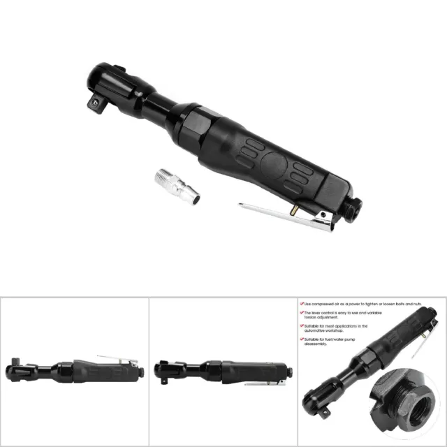 Car Auto 1/2in Pneumatic Ratchet Wrench Powerful High Torsion Air Hand Power