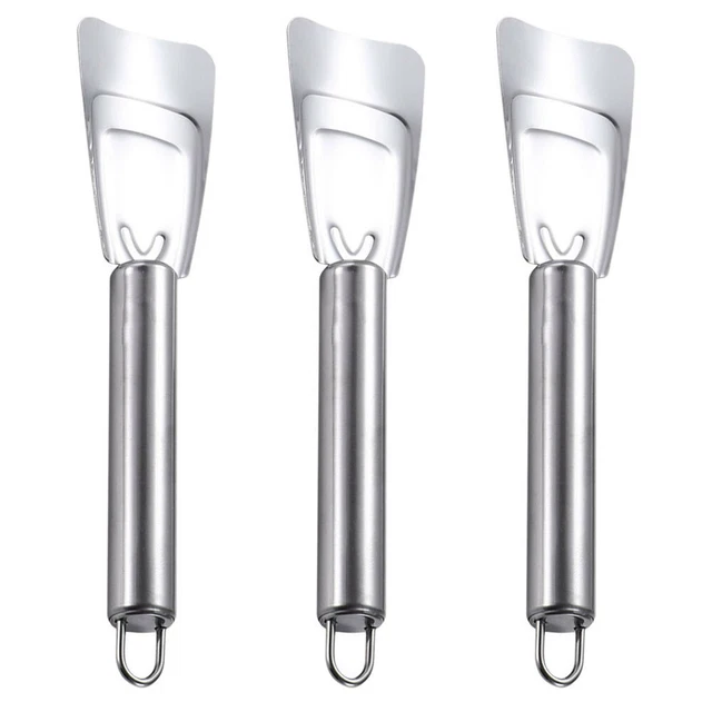 3 piezas pala de comida pala de hielo de acero inoxidable gadget de coche dulce