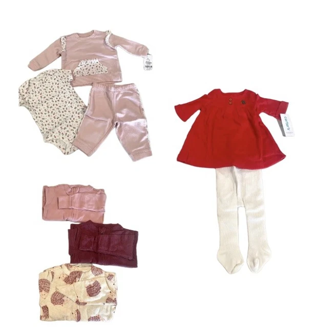 Carter's & Old Navy -Infant Girl 3 Pack Outfit Bundle-Size: 3 Months-NEW!!