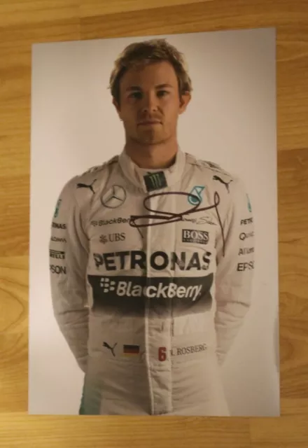 ORIGINAL Autogramm von Nico Rosberg. pers. gesammelt. 20x30 Foto. 100% ECHT
