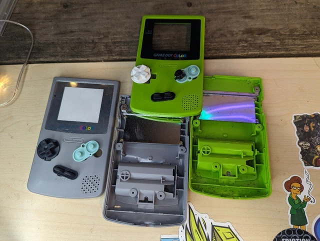 Game Boy Color Replacement Shell Housing LOT OF 2 + PARTS