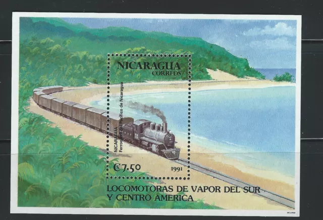 Nicaragua Sc 1878 Ss  Locomotives of South America  Nicaragua