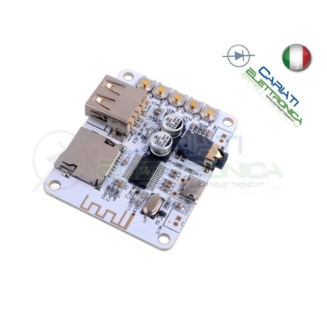 Scheda audio Bluetooth per riproduzione musica a distanza cuffie casse